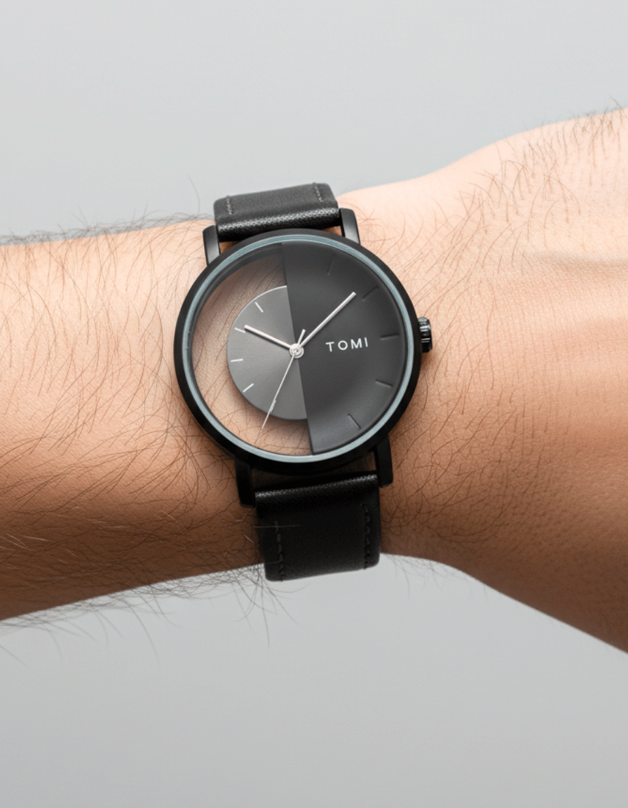 ExecutiveSet Black Luxury Business Gift Box (Watch + Wallet + Pen)