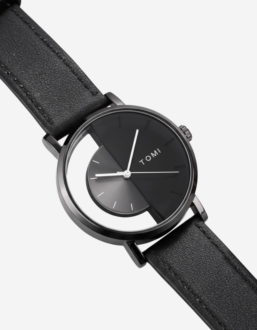 ExecutiveSet Black Luxury Business Gift Box (Watch + Wallet + Pen)