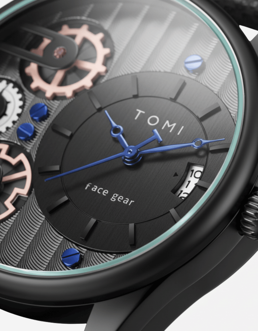 GearLine Black Gift Box Quartz Analog Watch with Two Straps