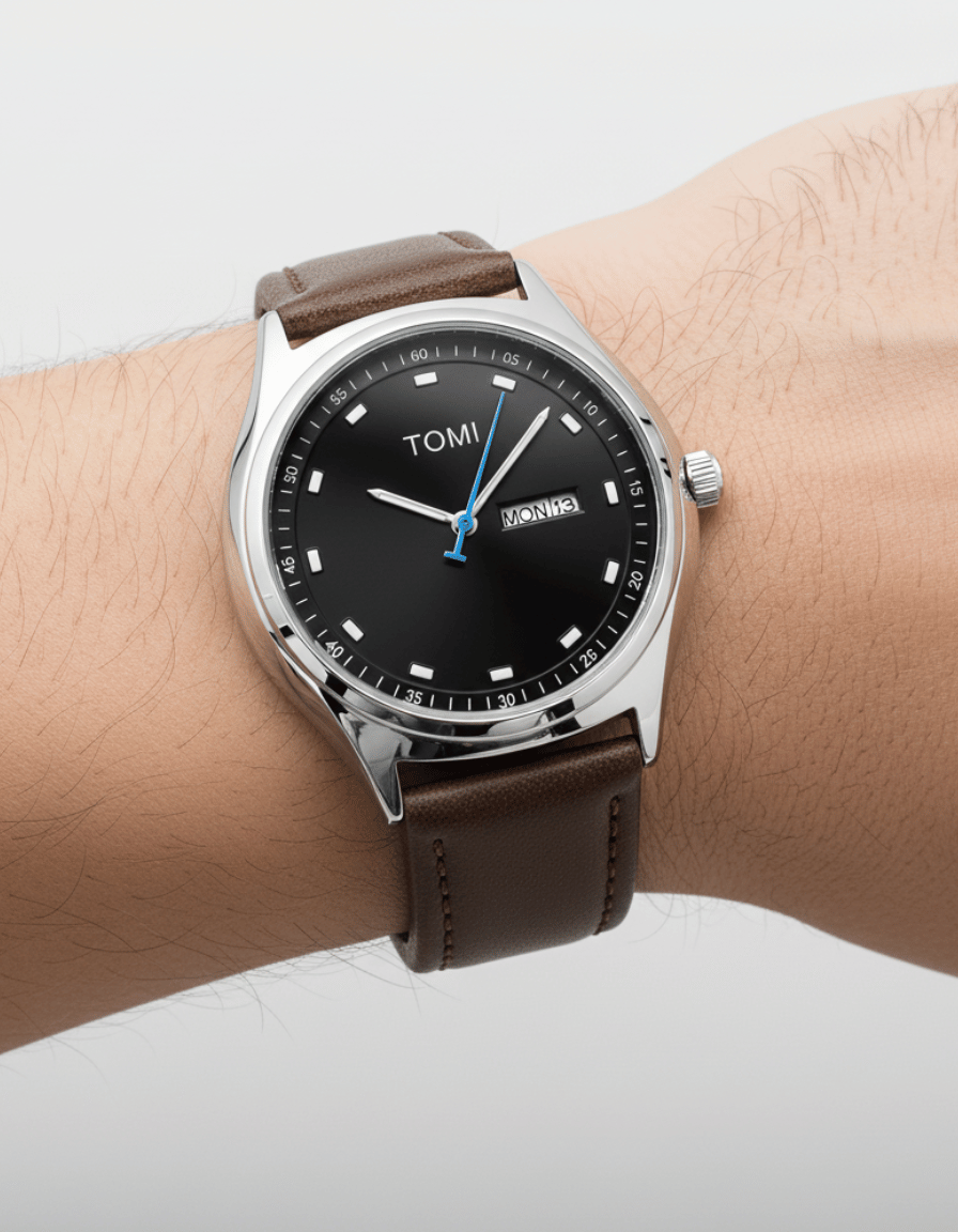 Daymark Brown Classic Analog Calendar Watch