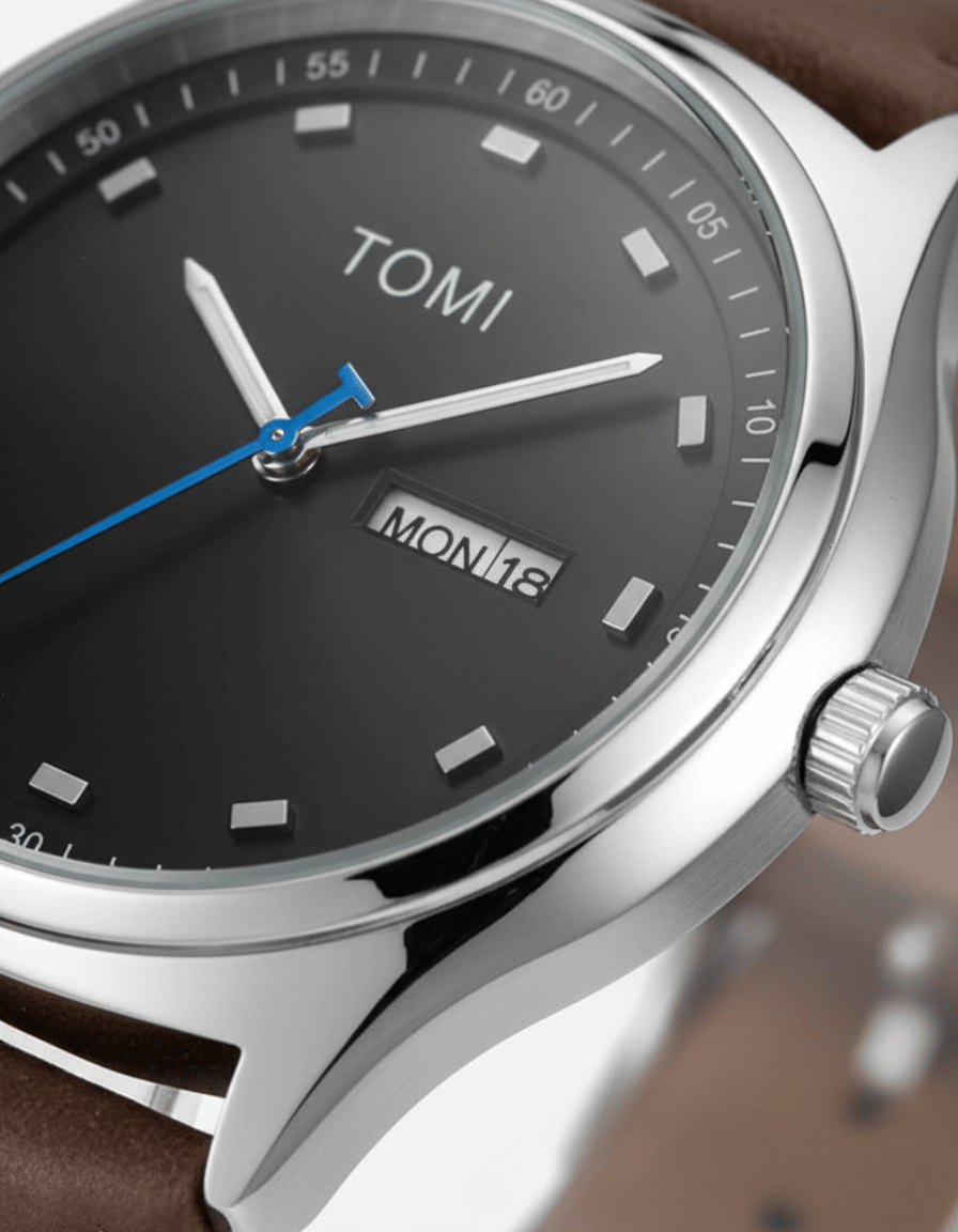 Daymark Brown Classic Analog Calendar Watch