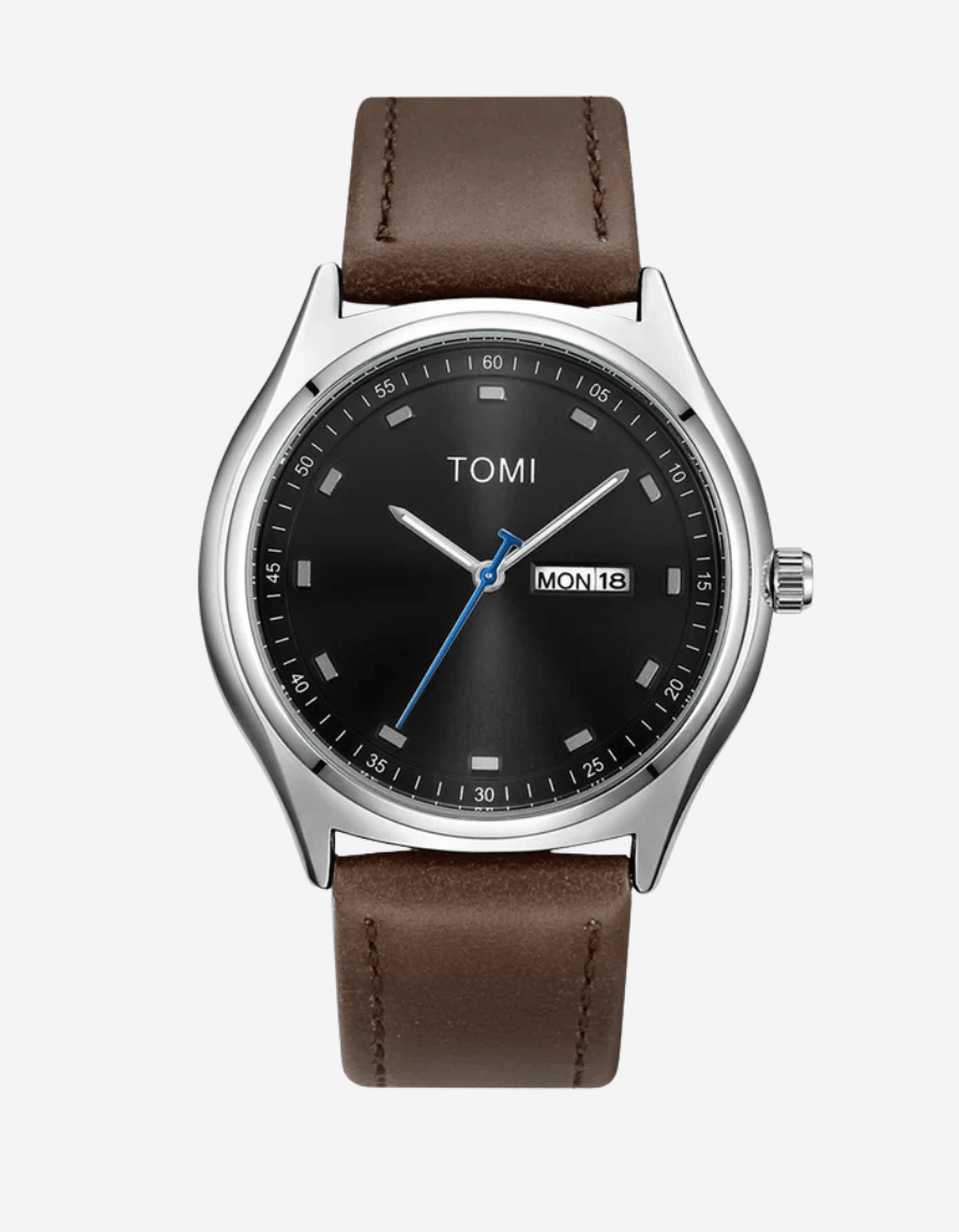 Daymark Brown Classic Analog Calendar Watch