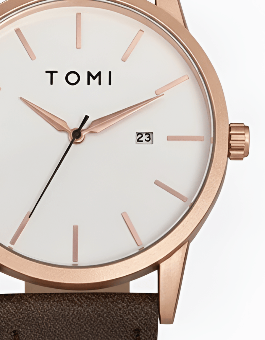 UrbanSlate Brown Rose Gold Quartz Classic Analog Watch