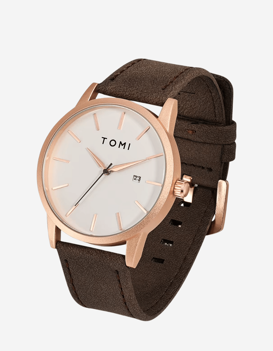 UrbanSlate Brown Rose Gold Quartz Classic Analog Watch