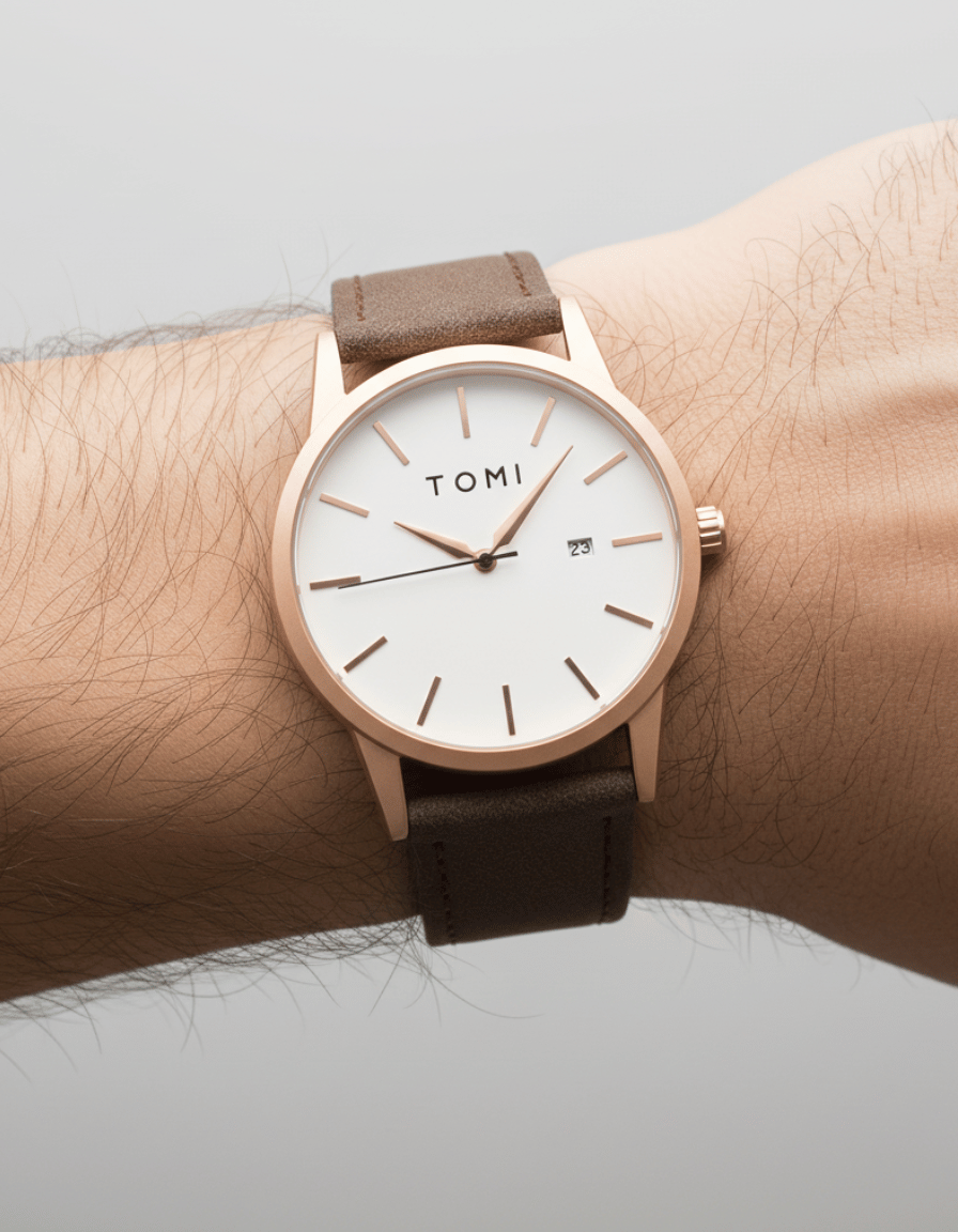 UrbanSlate Brown Rose Gold Quartz Classic Analog Watch