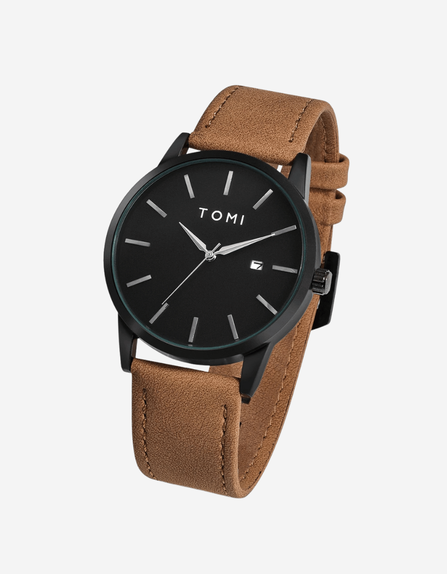 UrbanSlate Brown Black Quartz Classic Analog Watch