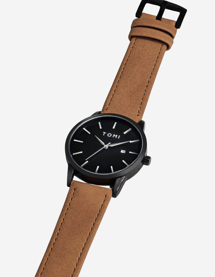 UrbanSlate Brown Black Quartz Classic Analog Watch