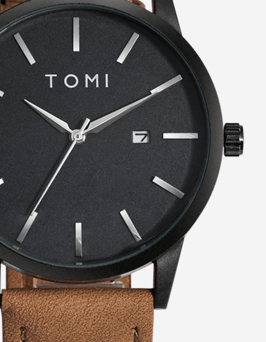 UrbanSlate Brown Black Quartz Classic Analog Watch