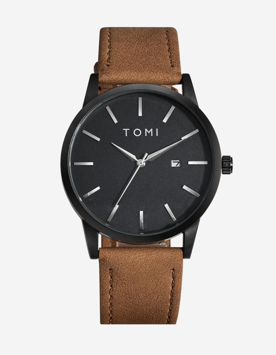 UrbanSlate Brown Black Quartz Classic Analog Watch