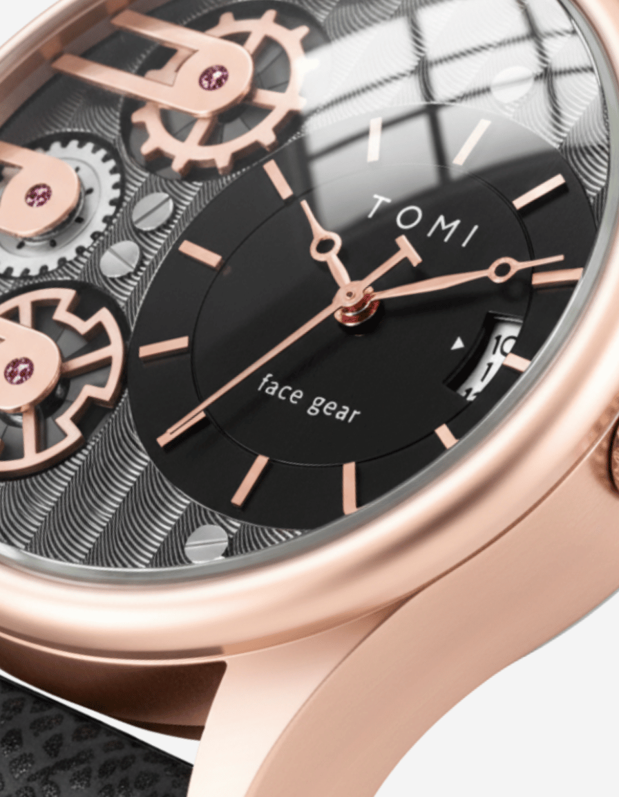 GearLine Rose Gold Gift Box Quartz Analog Watch with Two Straps