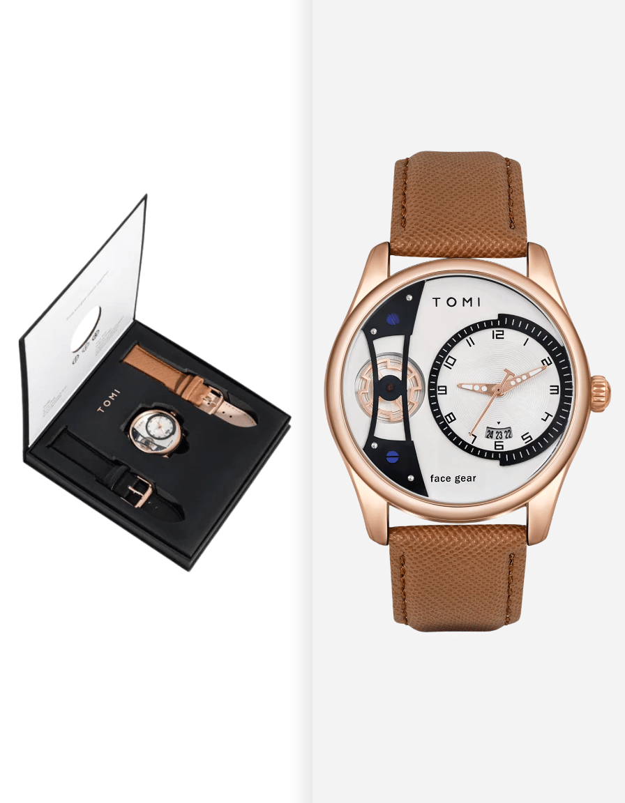 GearVista Rose Quartz Artistic Analog Watch With 2 Straps (Gift Box Edition)